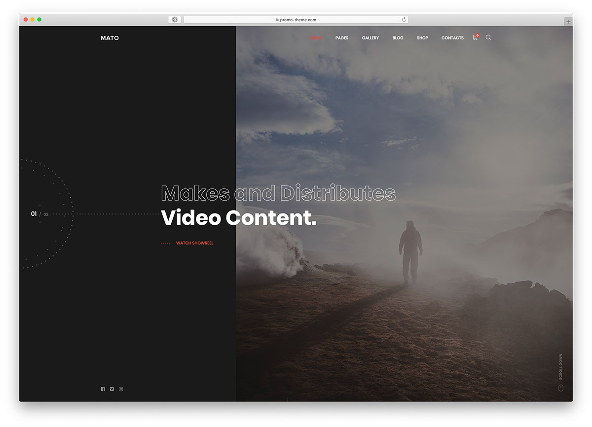 videographer wordpress themes