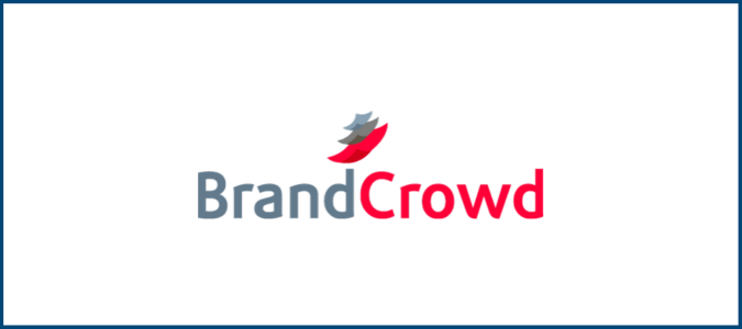 BrandCrowd logo for Crazy Egg BrandCrowd review.