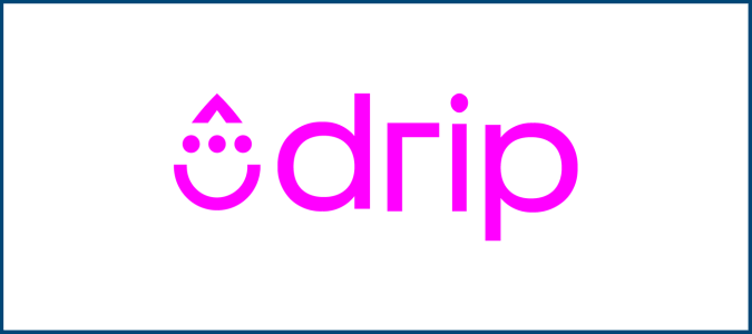 Drip logo for Crazy Egg Drip review.