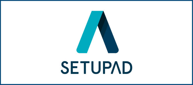 Setupad logo for Crazy Egg Setupad review.