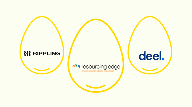 Crazy Egg's Best PEO Companies: Resourcing Edge, Deel, Papaya Global.