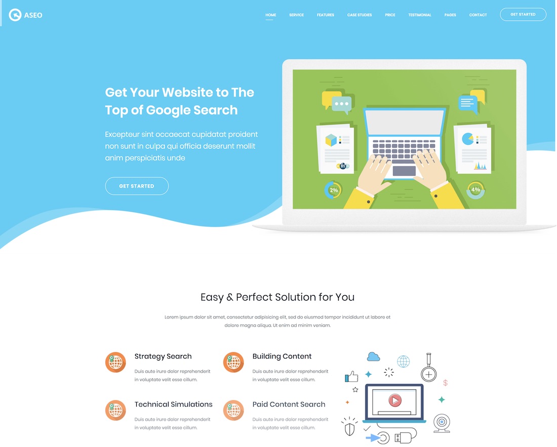 marketing website templates