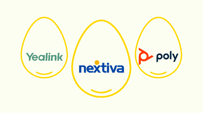 Yealink, Nextiva, Poly golden eggs image