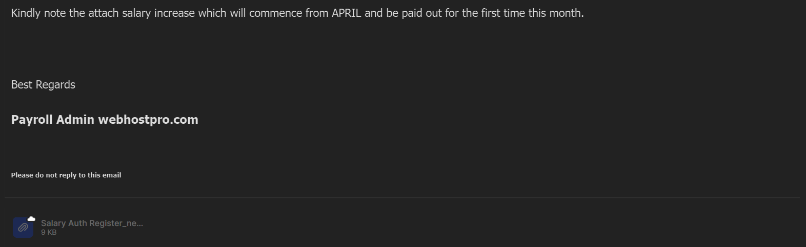 payroll scammer