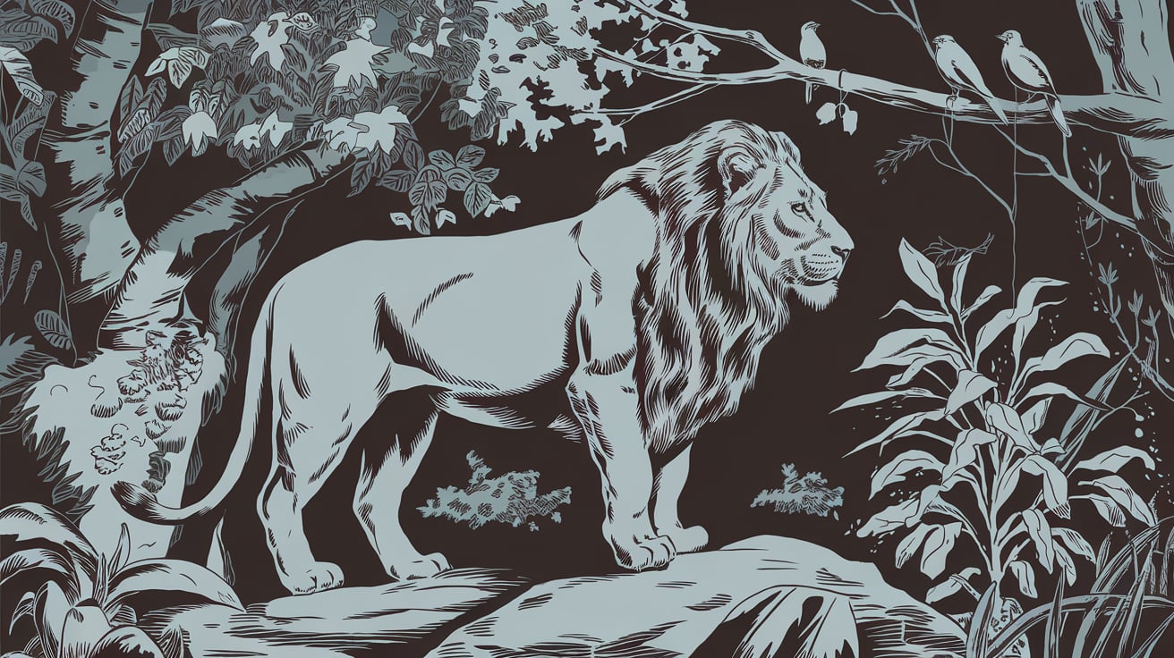 Business lion