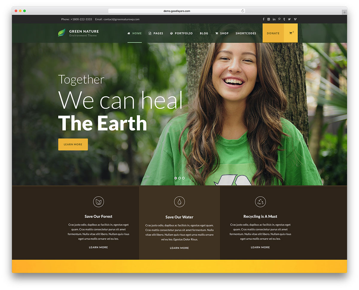 15 Best Nature WordPress Themes 2025