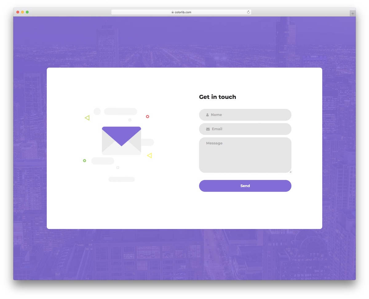 free html5 contact form templates